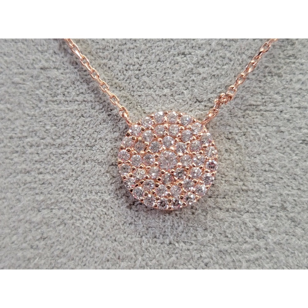 Name Brand Fashion Necklace .925 Sterling Silver Crystal Jewelry Stylish Elegant - Picture 3 of 10
